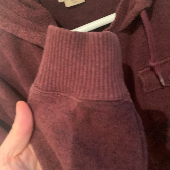 Gorgeous Vintage Vans Burgundy Cotton blend Skateboarding Hoodie High Quality! - Picture 6 of 10